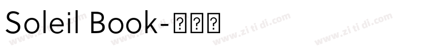 Soleil Book字体转换